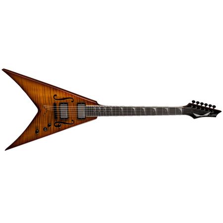 Dean V Dave Mustaine StradiVMNT Guitar with Hardshell Case, Vintage Burst