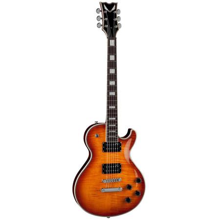 Dean Thoroughbred Deluxe Electric Guitar, Trans Amber