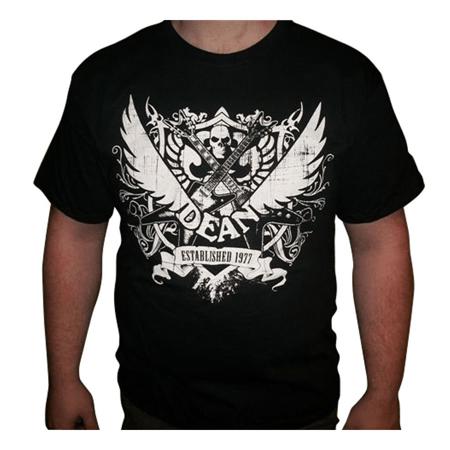 Dean Guitars 77 Crest T-Shirt, Black, Small