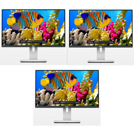 Dell 3 Pack UltraSharp U2414H 23.8" Full HD 1080p LED Monitor