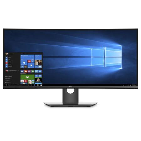 Dell U3417W UltraSharp 34" Edge UW-QuadHD Curved LED Monitor, 3440x1440