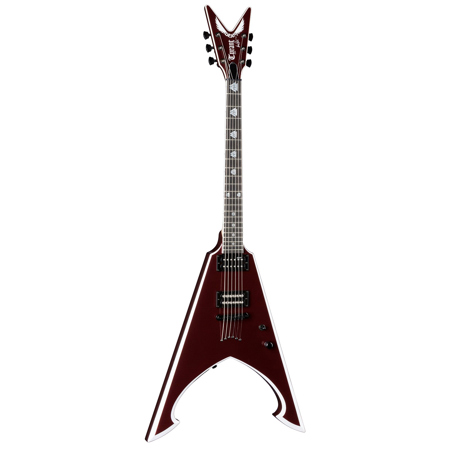 Dean USA Michael Amott Tyrant 6-String Electric Guitar, Burgundy/White