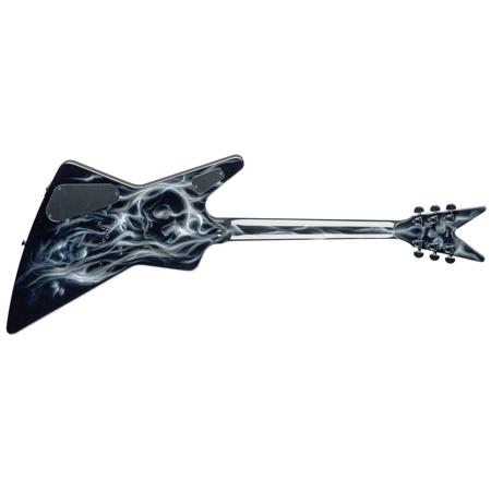 Dean Z Custom Airbrush 6-String Electric Guitar, Black & White