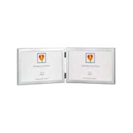 Dennis Daniels Alu Double H Frame f/2 5x7" Photos,Silvr