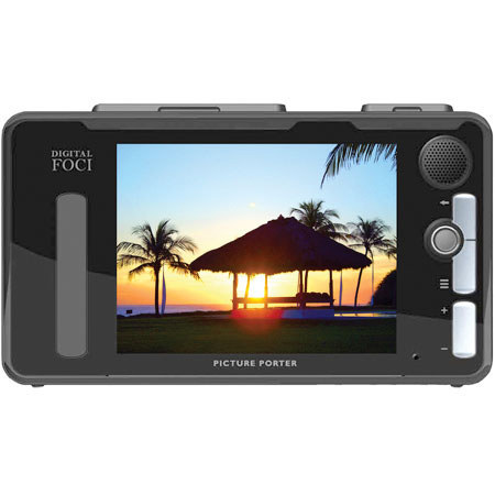 Digital Foci Picture Porter Elite 100GB - 3.6" Portable Digital Picture Viewer with 2.5" Hard Drive & Card Reader, Color: Black