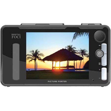 Digital Foci Picture Porter Elite 120GB - 3.6" Portable Digital Picture Viewer with 2.5" Hard Drive & Card Reader, Color: Black