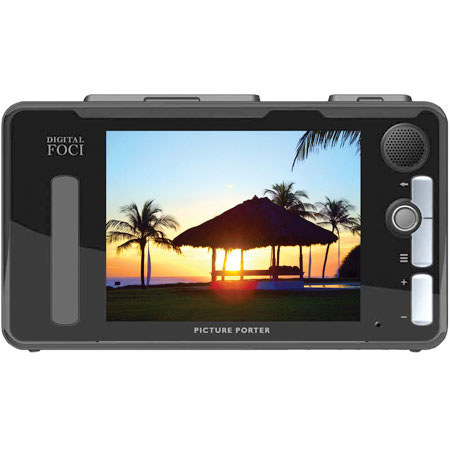Digital Foci Picture Porter Elite 80GB - 3.6" Portable Digital Picture Viewer with 2.5" Hard Drive & Card Reader, Color: Black