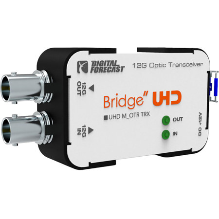 Digital Forecast Bridge UHD M_OTR TRX 2-Channel 12G-SDI Single-Mode LC Fiber Optic Transceiver, Pair