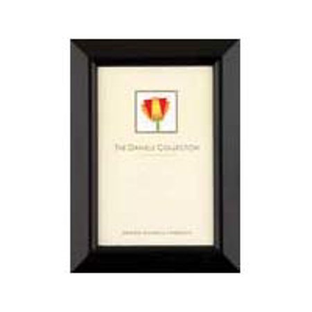 Dennis Daniels Beveled Wood Frame, 5x7in, Black