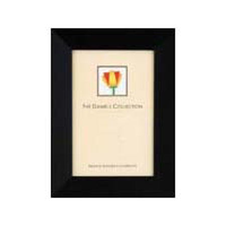 Dennis Daniels Angled Gallery Wood Molding Frame for a 5x7" Photograph, Color: Ebony Black.