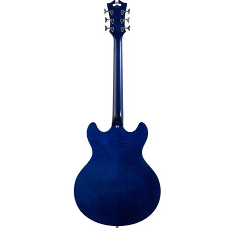 D'Angelico Guitars Premier Grateful Dead DC 16" Electric Guitar, Red/White/Blue