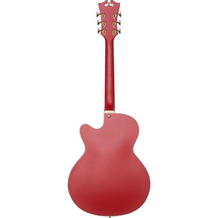 D'Angelico Guitars Deluxe 175 Single Cutaway Electric Guitar, Matte Cherry
