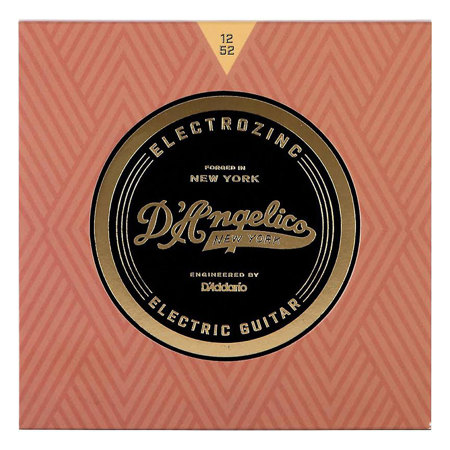 D'Angelico Guitars Jazz 12's 12-52 Light Electrozinc Strings for Electric Guitar