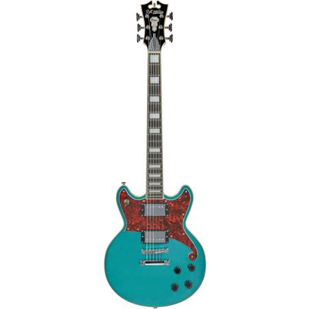 D'Angelico Guitars Premier Brighton Guitar w/Stopbar Tailpiece, Ocean Turquoise