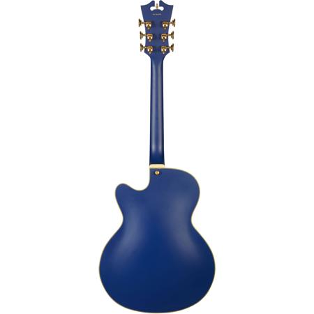 D'Angelico Guitars Deluxe DH LE Guitar with 6-Way Toggle Switch,Matte Royal Blue