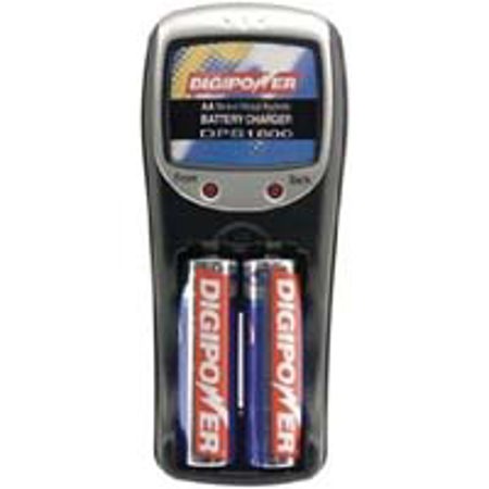 DigiPower DPS-1800 10 Hour "AA"/"AAA" Battery Recharger with 2 "AA" 2300 mAh Batteries