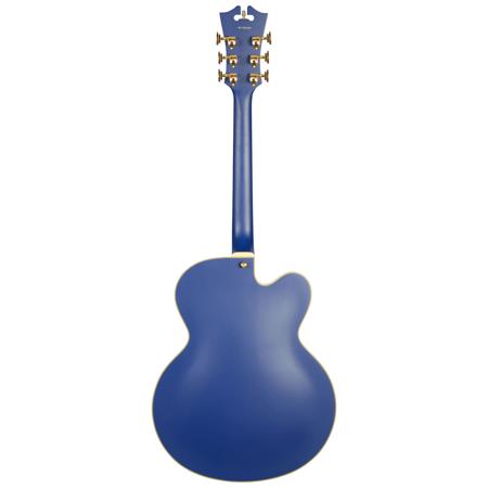 D'Angelico Guitars Deluxe EXL-1 Archtop Left Handed Guitar, Matte Royal Blue