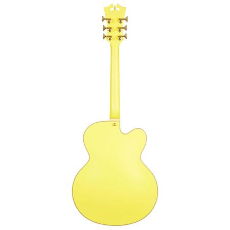D'Angelico Guitars Deluxe EXL-1 Archtop Left Handed Guitar,Matte Electric Yellow
