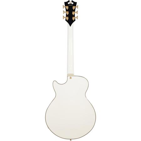 D'Angelico Guitars Excel SS Shoreline 15" Single Cutaway Guitar, Vintage White