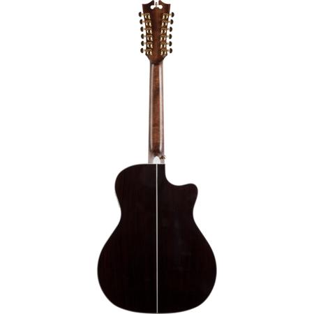 D'Angelico Guitars Excel Fulton GA LH 12-String Acoustic-Electric Guitar,Natural