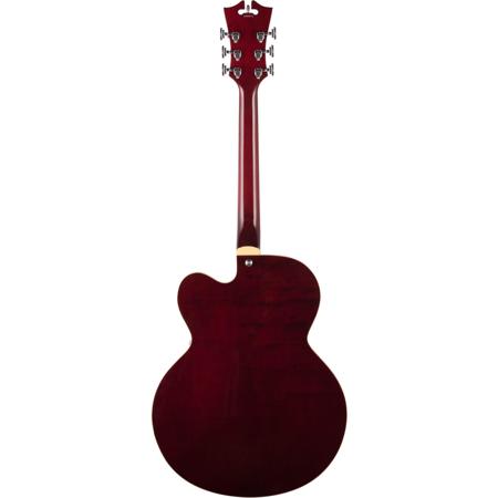 D'Angelico Guitars Premier EXL-1 Hollowbody Jazz Box Electric Guitar, Trans Wine