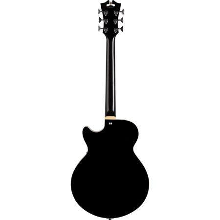 D'Angelico Guitars Premier SS Electric Guitar with Stairstep Tailpiece, Black