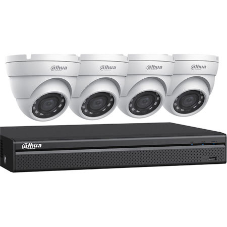 Dahua C544E42 HDCVI Security System Includes 4x 4MP Eyeball Cameras & 4K DVR