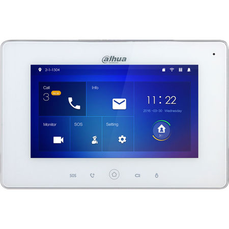 Dahua DHI-VTH5221D 7" 1024x600 Touchscreen Wi-Fi Color Indoor Monitor Station