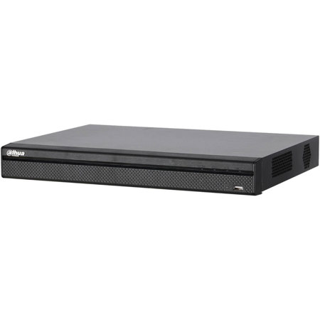 Dahua N52B3P Pro Series 16-Channel 4K 1U 12MP 16 PoE H.265 2 SATA NVR, 4TB HDD