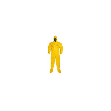 DuPont Tychem Polycoat Coverall with Hood & Boots, 12 /Case, X-Large