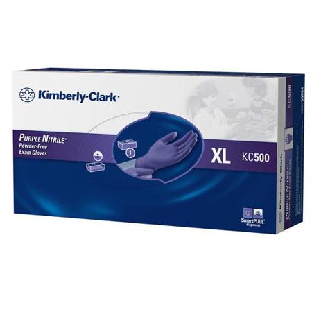 Kimberly Clark Safeskin Nitrile Exam Gloves, XL Size, 100 Pack, Purple