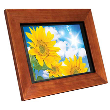 Aluratek 11" Hi-Resolution Digital Photo Frame /1GB MP3 Player, Brown
