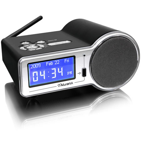 Aluratek Internet Radio Alarm Clock with WIFI, Remote