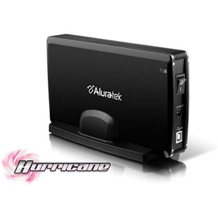 Aluratek Hurricane, 3.5" External 500GB Hard Drive with USB 2.0 Interface, 7200RPM, for Mac & Windows.