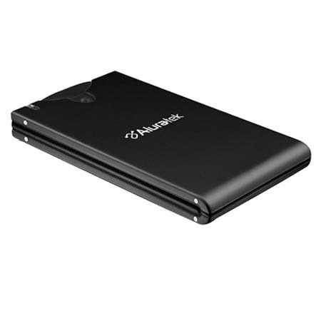 Aluratek Tornado, 2.5" Portable 120GB Pocket Hard Drive with Pushbutton Backup, USB 2.0 Interface, 5400RPM, for Mac & Windows.