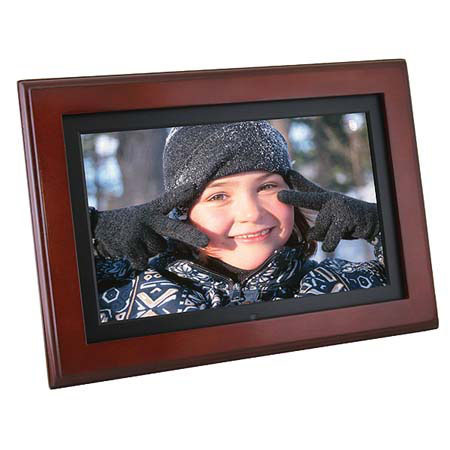Matsunichi 10.2in Widescreen Wood Frame, Cherry / Black