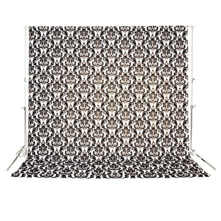 Drop it MODERN 4.5 Ft x 6 Ft Soho Photography Fabric Backdrop with Velvet Flocked Design