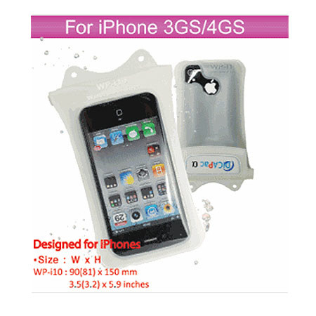 DiCAPac WPI-10 Waterproof Case for iPhone 2G, 3G, 3GS, 4G - White