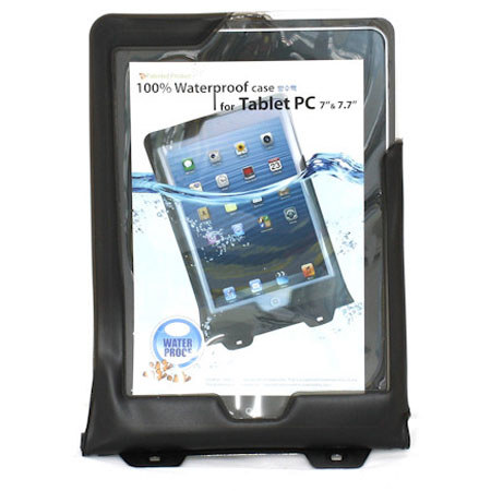 DiCAPac WP-T7 Waterproof Case for Up to 8" Tablet P.C, Black