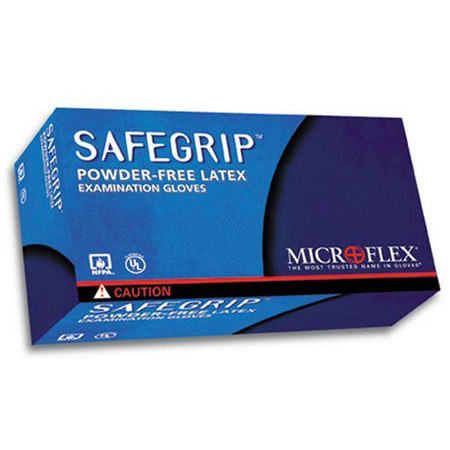 Dival Microflex Safegrip Powder-Free Extended Cuff Exam Gloves, Medium, 500 Case