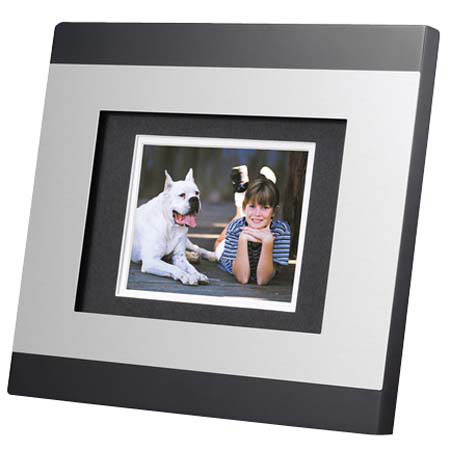 TAO Electronics 5.6in Picture Frame, Brush Metal