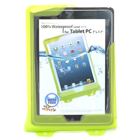 DiCAPac WP-T7 Waterproof Case for 8" Tablets P.C, Green