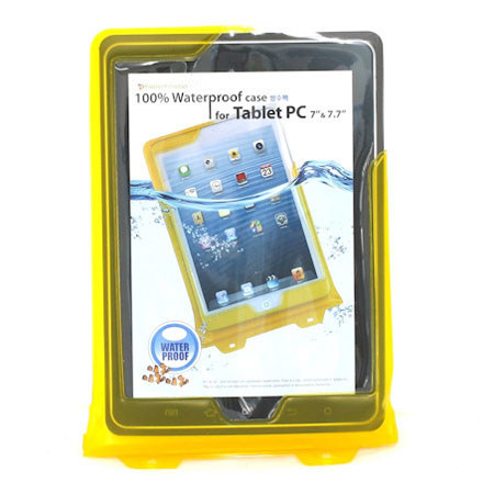 DiCAPac WP-T7 Waterproof Case for 8" Tablets P.C, Yellow
