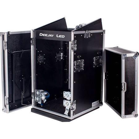 DeeJay LED 11U Space Slant Mixer Rack/16U Space Vertical Rack