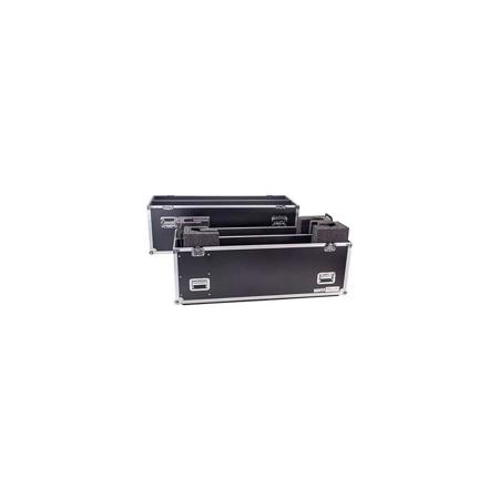 Deejay LED Fly Drive Case for Two 42" LED or Plasma Displays with Caster Board