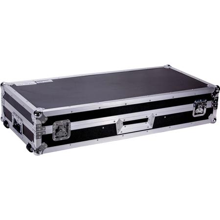 Deejay LED Fly Drive DJ Coffin Case for Two Turntables Plus One DJM900 Mixer with Low Profile Wheels