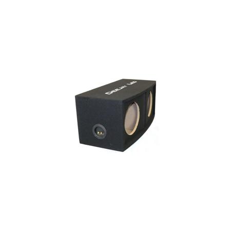 Deejay LED 10" Double Center Port Vented Round Empty Car Bass Speaker Box