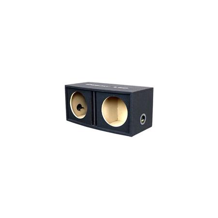 Deejay LED Double 12" Vented Round Empty Car Speaker Box