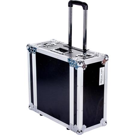 Deejay LED 4U Space DJ Amplifier Case - 18" Body Depth with Handle & Wheels