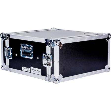 Deejay LED 4U Space Shock Mount Amplifier Case - 21" Body Depth with Wheels